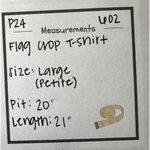 Studio Works  The Studio Tee American Flag T-shirt Petite Women's Large Photo 5