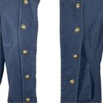 Tommy Hilfiger  Navy Military Band Jacket Gold Buttons Cropped Size Medium Photo 5