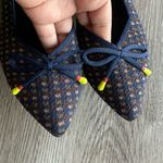 Women’s Rothy's The Bow Point Evening Metallic Flats Blue Size 8.5 Photo 5