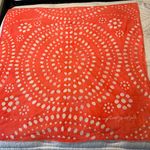 Free People NWOT  Scarf Polka Dot Neon Orange Photo 1