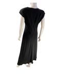 Jones New York  Dress Black Polyester‎ Midi Evening Career Work Party Cocktail Photo 4