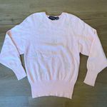 Nordstrom Point of View Vintage Wool & Angora Rabbit Fur Pink Bow Knit Sweater Photo 0