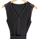 ALLSAINTS  Izara Asymmetric Stud Dress in Black Photo 3