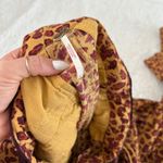 Free People Bennie Leopard Print Button Fly Wide Leg Pants Sz 4 Boho Indie Art Photo 7