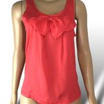 Ambiance Apparel  top blouse women’s size medium salmon with bow in front * Photo 1