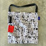 Kara  Anime Wipeable Black and White Tote Bag Celestial Cartoon Photo 0