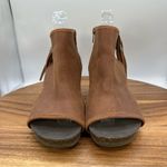 OTBT Free Spirit Fringe Heeled Sandal Ankle Booties Brown Leather Western Boho 7 Photo 3