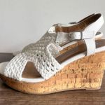 SO  Taffy White Women's Wedge Sandals Size 9.5 #B1573 Photo 3