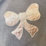 Vintage‎ Colette bow sweater satin bows oversized made in USA Gray Size L Photo 3