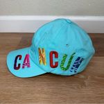 CANCUN Mexico Women’s Embroidered Adjustable Hat Blue Photo 1
