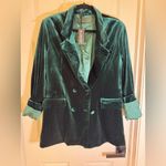 BLANK NYC NWT Street Smart Velvet Blazer Emerald, Large Photo 4
