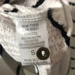 Chaser  thermal Henley white black striped top Photo 7