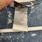 Vintage Jasmine Rose Medium Blue and White Bleach Tie Dye Denim T Photo 5