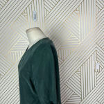 Ateliers De La Maille Green Cupro Ruffle Sleeve Top Size 1 / US Small Photo 3