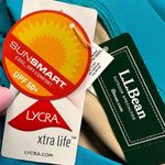 L.L.Bean NWT  Women's Swim Skirt Size 10 Blue UPF 50+ Sun Protection Photo 5