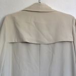 BCBGMAXAZRIA NEW  Drape Front Waterfall Coat in Ivory/Cream Photo 3