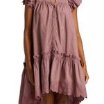 Sea NY Heart Quilt Petal Sleeve Tiered Dress size S Pink Photo 1