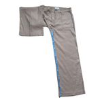 Evereve Wide Leg Crop Pants Linen Blend Khaki High Waist Career Casual Size 27 Photo 3