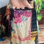 Johnny Was Gigi Velvet Patchwork Floral Kimono Blazer Jacket Cardi XS Fits S M L Photo 5