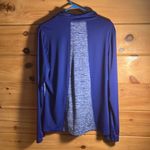 XL Women’s DANSKIN NOW active long sleeve blue and white zip up jacket Photo 1