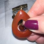Necklace‎ Vintage Boho Gemstone Carnelian And Gold Tone Toggle Closure Necklace Photo 10