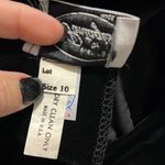 Vintage Evenings By Pantagis 80’s drop waist taffeta velvet rose prom dress Black Size 10 Photo 7