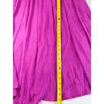 Japna  Pink Crinkle Flutter‎ Sleeve Maxi Dress V-Neck Flowy Bohemian Summer Photo 6