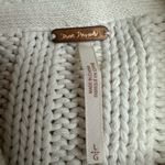 Free People  White Mock Neck Sweater with Balloon Sleeves Photo 8