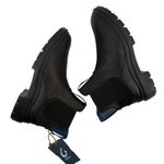 OluKai Hehi Waterproof Leather Chelsea Boots Black Blue Women 10 Slip On NWOB Photo 5