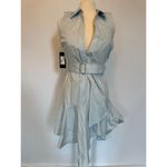Guess by Marciano Guess Blue Asymmetrical Dress with Belt Size 2 NWT Photo 3