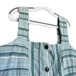 Roxy Womens  Sweeter Sleeveless Striped Button Down Weekender Dress - Sz XS Photo 4