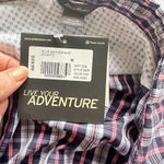 Eddie Bauer  Womens Long Sleeve Day Hiker Shirt Atlantic Plaid Button Up Medium Photo 4