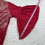 Umgee casual Red Blouse with Flared Sleeves in Size S-M Photo 7
