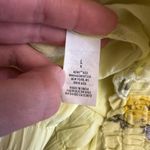 Aerie  Yellow Floral Tiered Ruffle Mini‎ Skirt Large Boho Cottagecore Lace Trim Photo 6