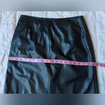 Wilsons X Maxima Black Leather Knee Length Pencil Skirt Sexy Feminine Photo 7