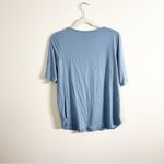Eileen Fisher Light Blue Periwinkle Short Sleeve Top Size Large Photo 1