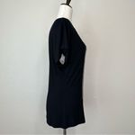 INC International Concepts Silver Chain Short Sleeves Black Tee Black Size undefined Photo 4