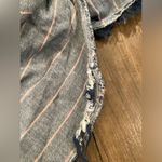 Harper Heritage blue cotton Chambray Frayed Hem Shirt shift casual mini dress S Photo 9