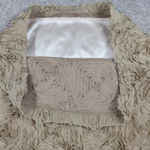 Bloomsbury Shift Dress Womens M Cream Tulle Rosette Floral Cocktail Party Lined Size M Photo 15