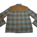 Norton Mcnaughton Petites Western Plaid Flannel Button Up Shirt Jacket Size PL Photo 1