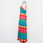 Alice + Olivia Lyndon Striped Halter Maxi Dress Photo 9
