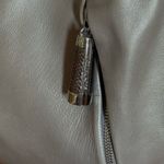 Michael Kors Collection Classic Tonne Hobo Bag Gray Leather and Silver Accents. Photo 6