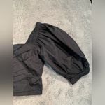 Abercrombie & Fitch XS puff sleeve crop top black Photo 3