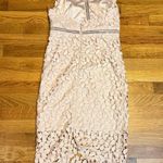 Bardot Women’s 4 Pink Gemma Floral Lace Halter Backless Eyelet Sheer Midi Dress Photo 8