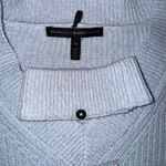 White House | Black Market Sweater XS Blue Detachable Collar V Neck Knit Top Photo 6