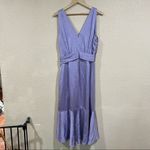 Jonathan Simkhai Mia Fluid Purple Satin Dress Size 16 Photo 6
