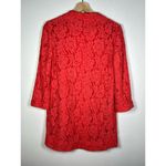 Alberto Makali  Red Lace Blazer M Photo 5