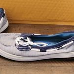 Keds  canvas slip on shoes grey and blue size womens 6 Photo 0