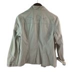 Chico's  S White Crystal Studded Jeans Jacket Photo 3