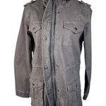 Market & Spruce  Medium Kathleen Cargo Jacket Hooded Pockets Stretch Full-Zip New Photo 7